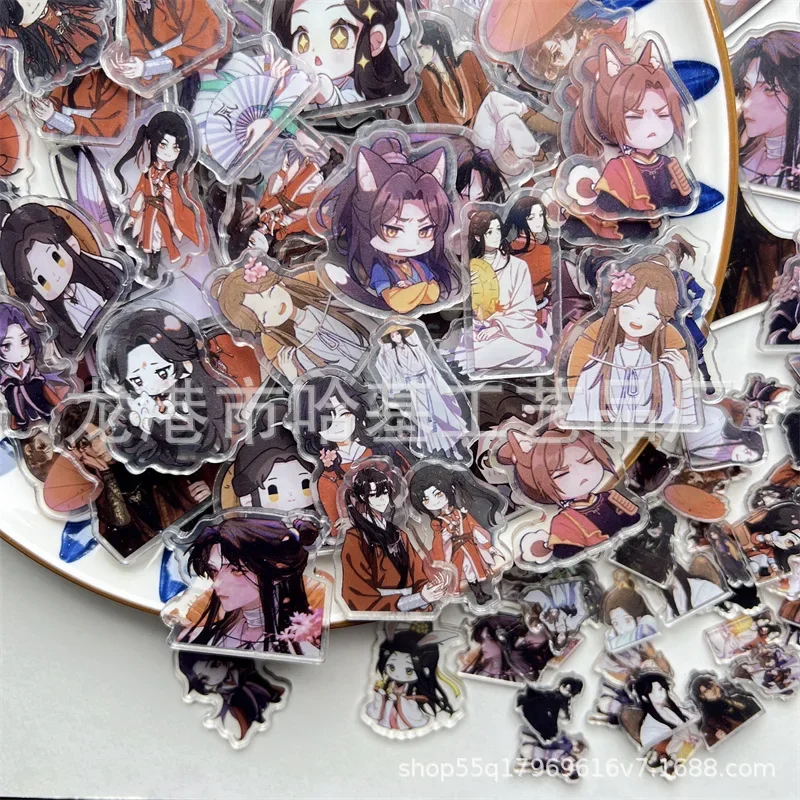 2/4cm Anime Tian Guan Ci Fu Xie Lian Hua Cheng Patch Keychain Hair Tie Heaven Official's Blessing Phone Case DIY Acrylic Sheets