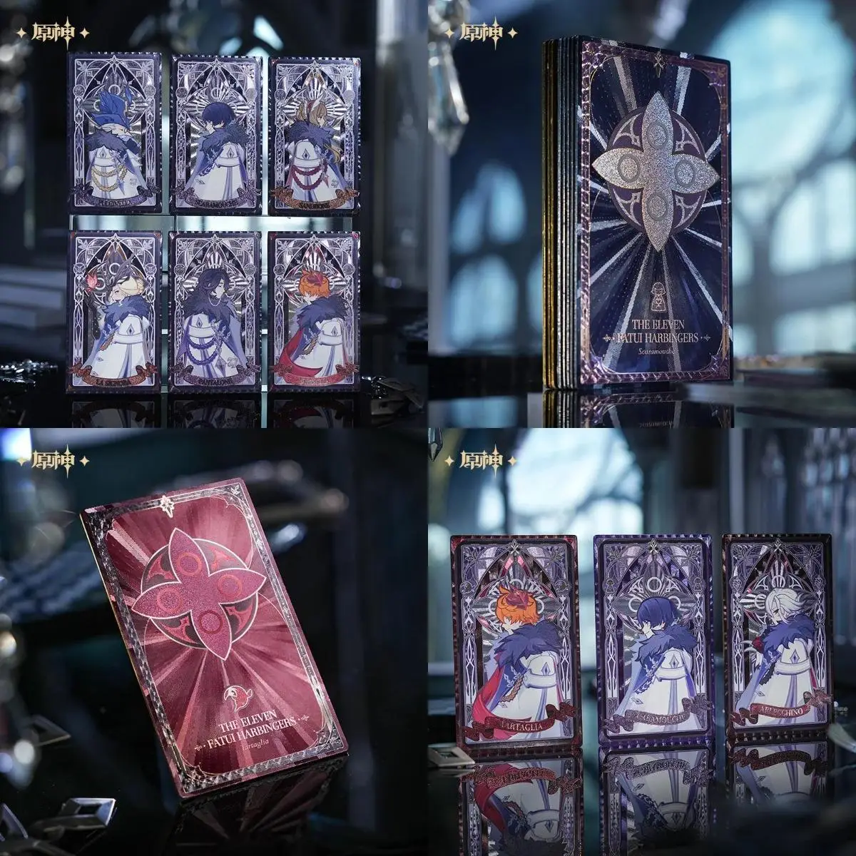 

[Official Merch] Pre-order Genshin Impact Frost and Flame Series Fatui Harbingers Refraction Card Blind Box Ship in October 2025