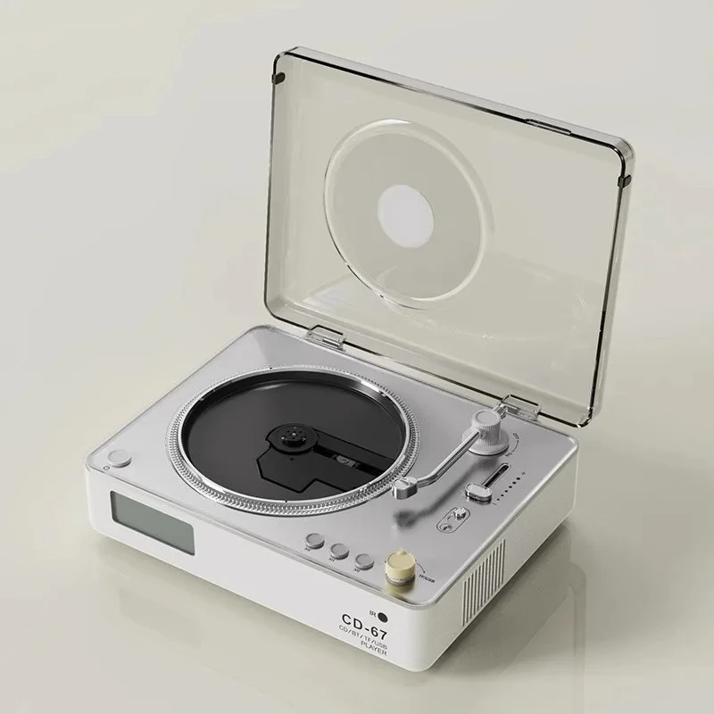 Panda CD Player Sound System Supports LINE OUT/USB/TF CARD/Bluetooth 5.0 Home Player Speaker CD-67 Classic Retro Speaker Disc