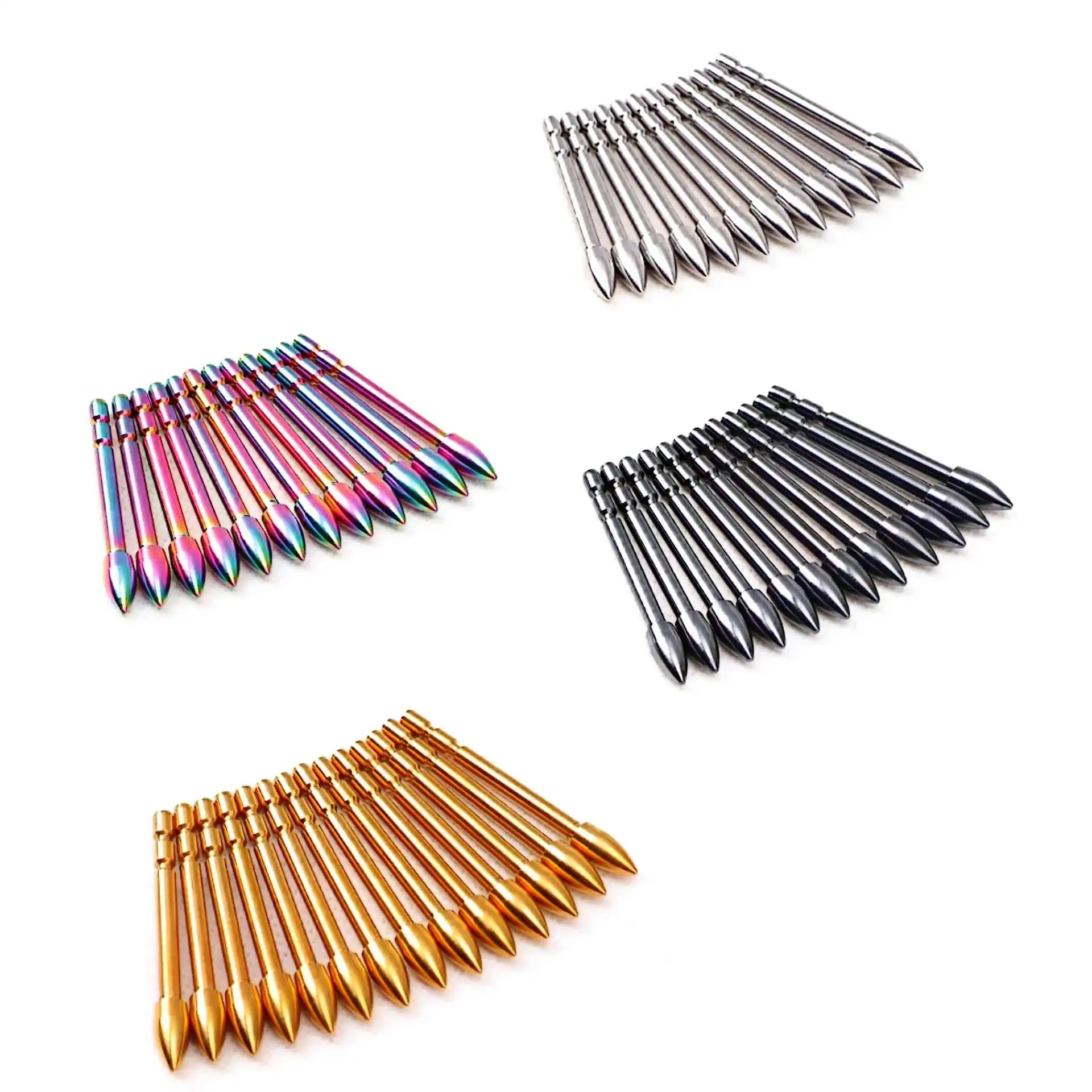 3/6pcs Tungsten steel Insert Arrow Point Arrow Head 120grains Archery Hunting Bullet Point for X-10 3.2mm Arrow Shaft