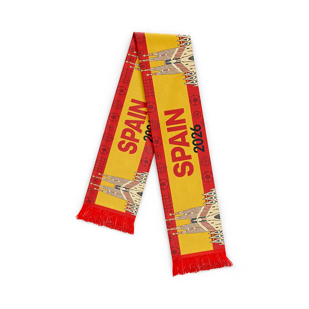 Flagicts 100% Stain 2026 Football Spain Flags Scarf