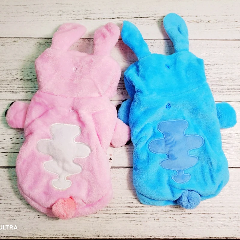 Flannel Dog Clothes For Small Large Puppy Animal Winter Pink Blue Golden Retriever French Bulldog Cat Hoodie Jacket Big Costumes