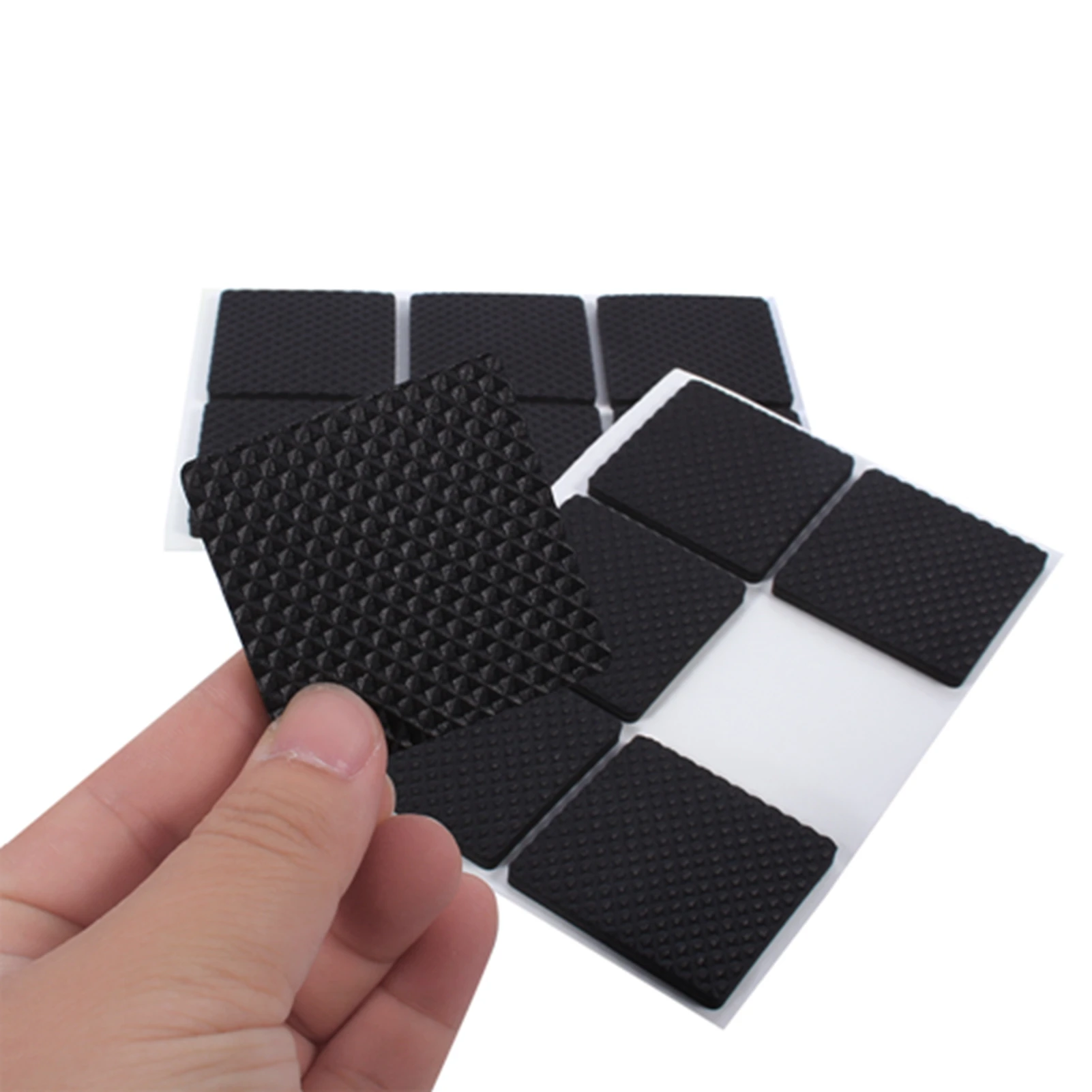 12Pcs Rubber Feet Pads Black NOn slip Self Adhesive Floor Protectors Furniture Sofa Table Chair Rubber Feet Pads