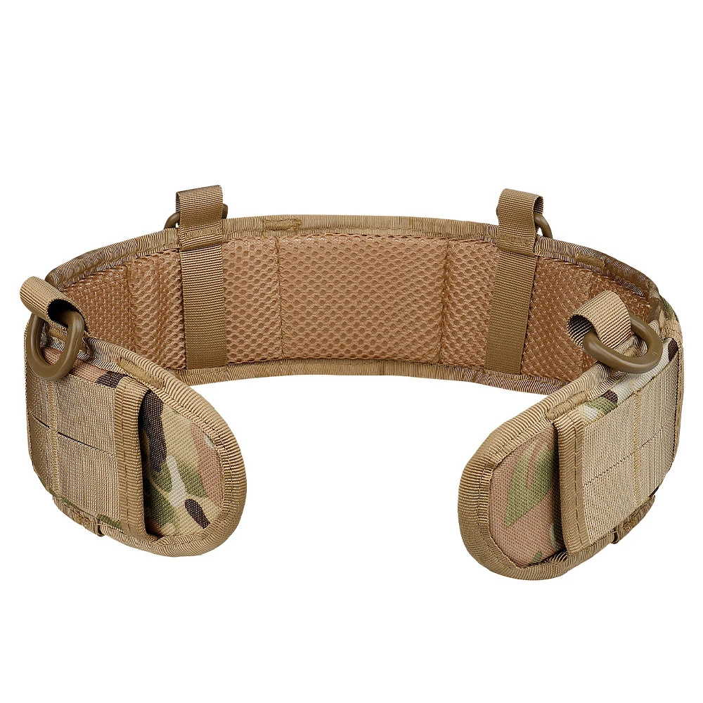 Taktischer gepolsterter Gürtel mit Polsterung, Outdoor Molle Taillenstützkissen, Armee-Kampfpolster für CS, Airsoft, Jagd, Paintball, Schießen – Detail 4