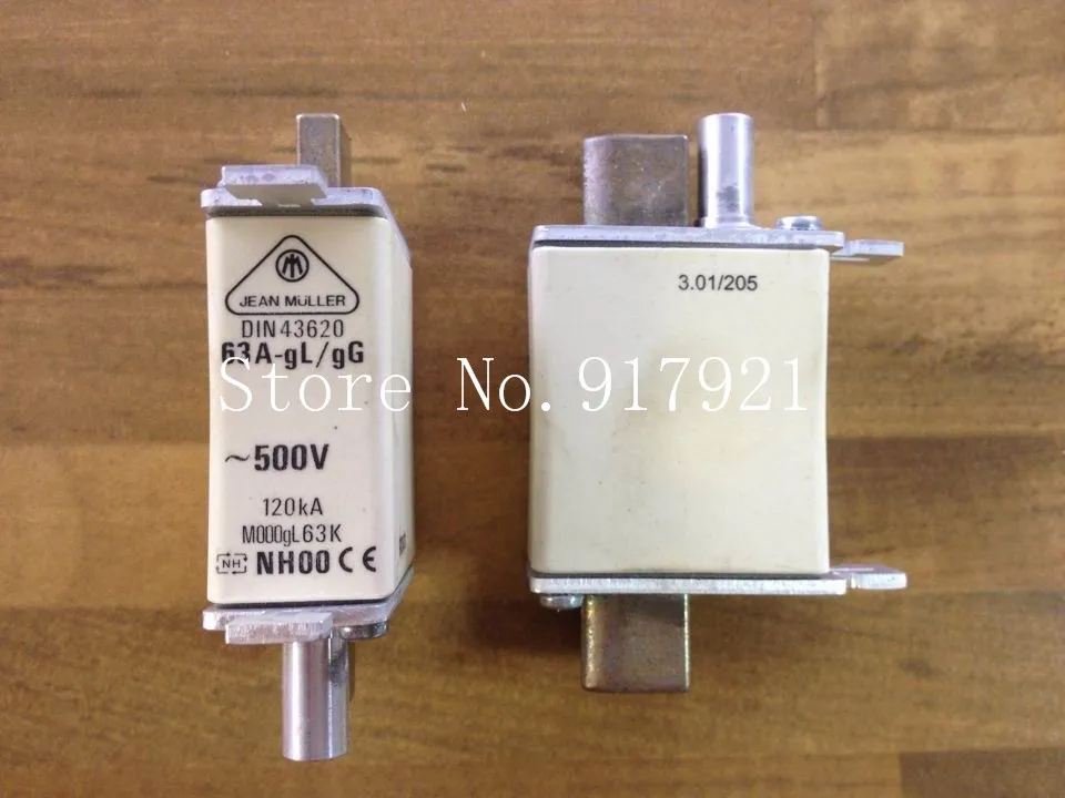 [ZOB] The German JEAN MULLER N5013813 63A NH00 Kim Miller fuse DIN43620 genuine original  --5pcs/lot