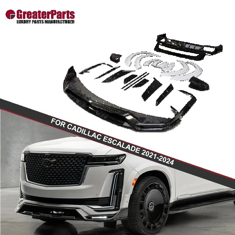 Custom Carbon Fiber Bodykit for Cadillac Escalade 2021-2024 | M Style Kit Tuning Parts for Cadillac escalade upgrade bodykit