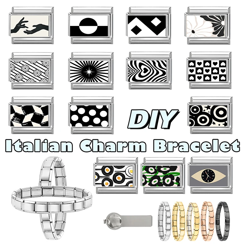 جديد جميل الحيوانات الأليفة القطط والكلاب وصلات سحرية إيطالية تناسب 9 مللي متر سوار الفولاذ المقاوم للصدأ النساء الرجال DIY بها بنفسك صنع المجوهرات