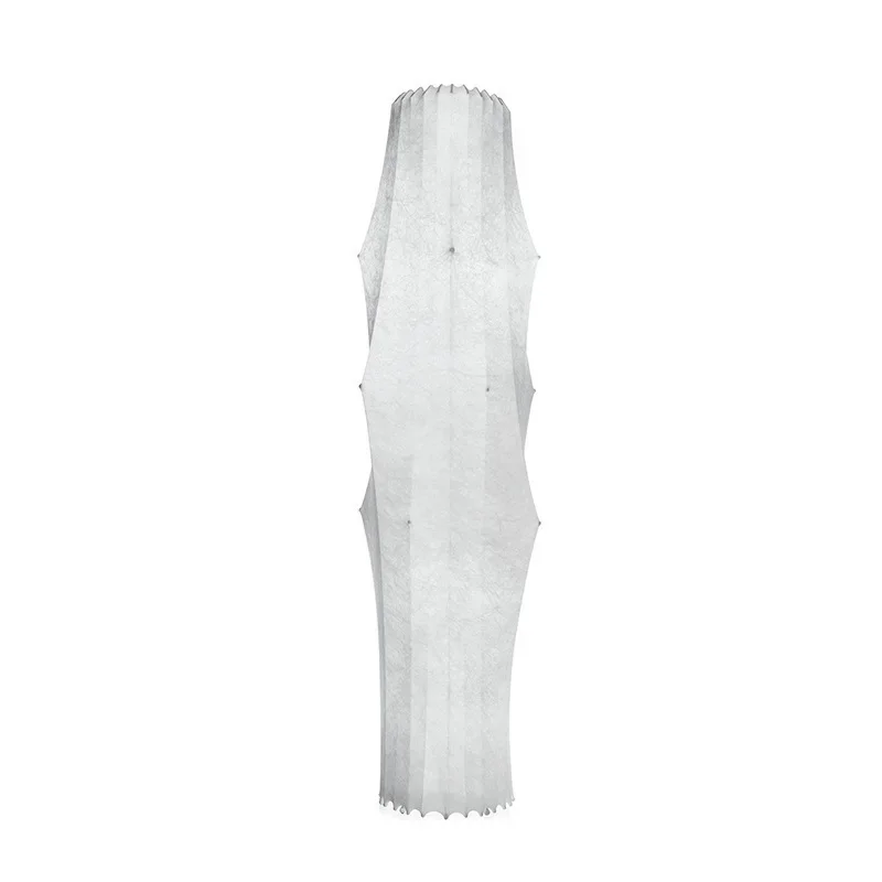 Silk floor lamp, living room bedroom decoration vertical sofa lamp