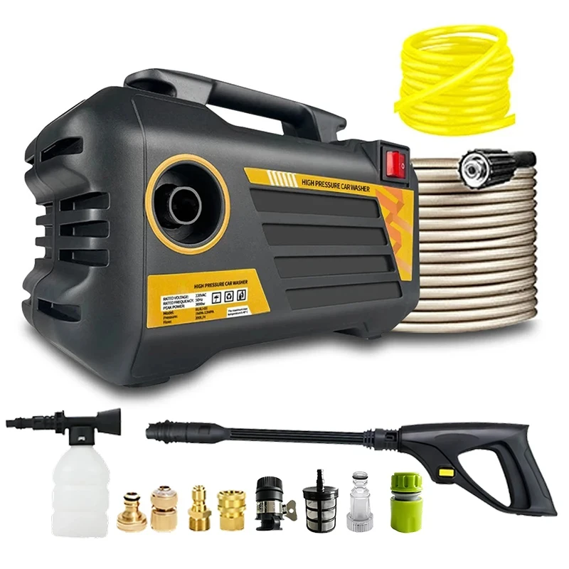 3000W High Pressure Car Washer 110V/220V Electric Car Washing Garden Water Gun Spray Cleaner Car Washing Machine Garden Clean To