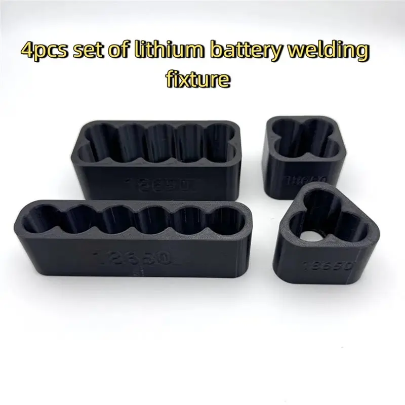 A11E-4PCS 18650 Lithium Battery Spot Welding Fixture Set Jig Clamp Assembly Bracket For Battery Pack Making