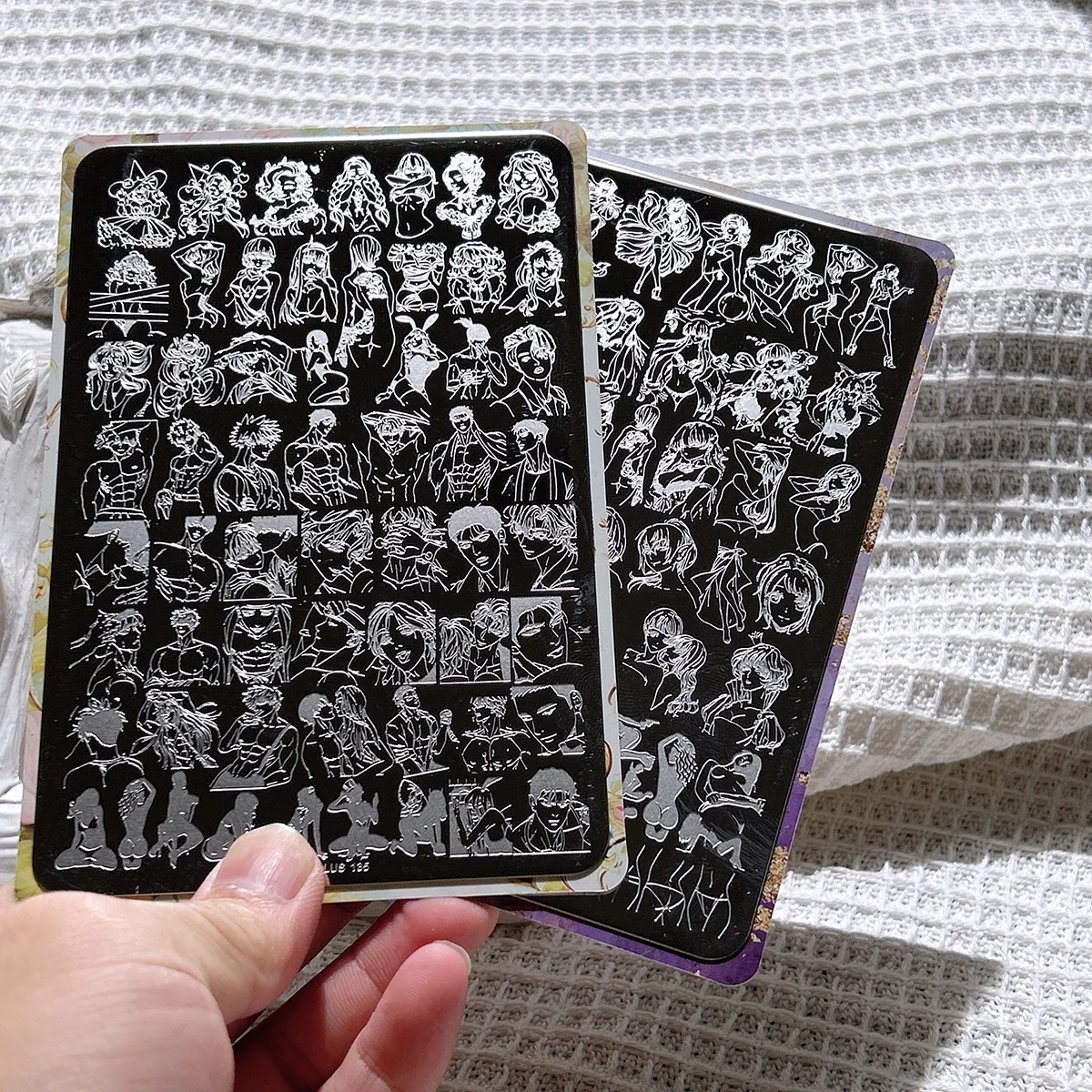 Nail Art Stamping Plate, Stamping Steel Plate, Beginner-Friendly No-Painting Nail Decoration Template, Ancient Style Stamping, Chinese Style Parasol, Cheongsam, Hanfu, Oil Paper Umbrella, Nail Stamping Template, Transparent Transfer Silicone Stamp, Steel Plate Nail Art Tool