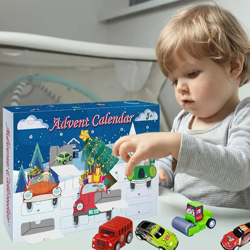 Christmas Advent Calendar Kids Christmas Countdown Calendar Toy 24 Day Countdown With 24 Different Race Cars Cool Christmas Gift