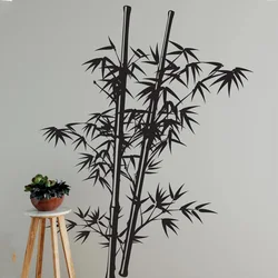 Large Chinese Bamboo Tree Wall Sticker Office Living Room Woodland Forest Nature Wall Decal Bedroom Home Decor