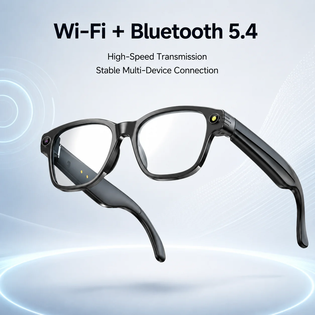 

L801 Ultra Light Smart AI Glasses Tap Touch Wake-up Assistant 1200P HD Recording Dual Mic Noise Reduction Long Standby Daily