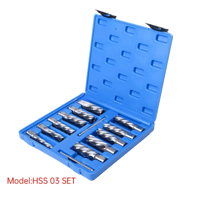 11PCS Hss 12-27mm * 35/50mm Ring Cutting Tool High quality magnetic drill bit annular hole cutter HSS broach cutter