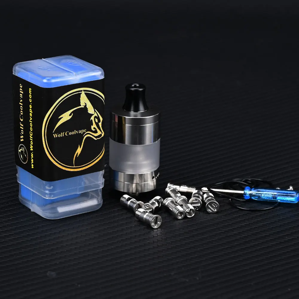 Wolfcoolvape vaporizer Atomizer 316SS PCTG 5.2ml 22mm vape mtl TANK VWM Intensa MTL RTA VAPE Atomizer
