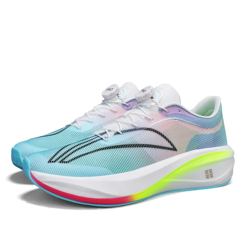 

2025 новые кроссовки на всю длину с карбоновой пластиной для мужчин и женщин, новые студенческие гоночные амортизирующие кроссовки 2025 года для мужской футболки