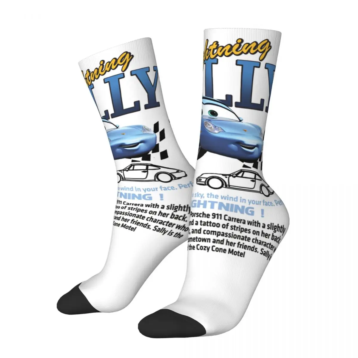 

I'm lightning Sally and mcqueen Socks Accessories Super Soft Crew Socks Breathable