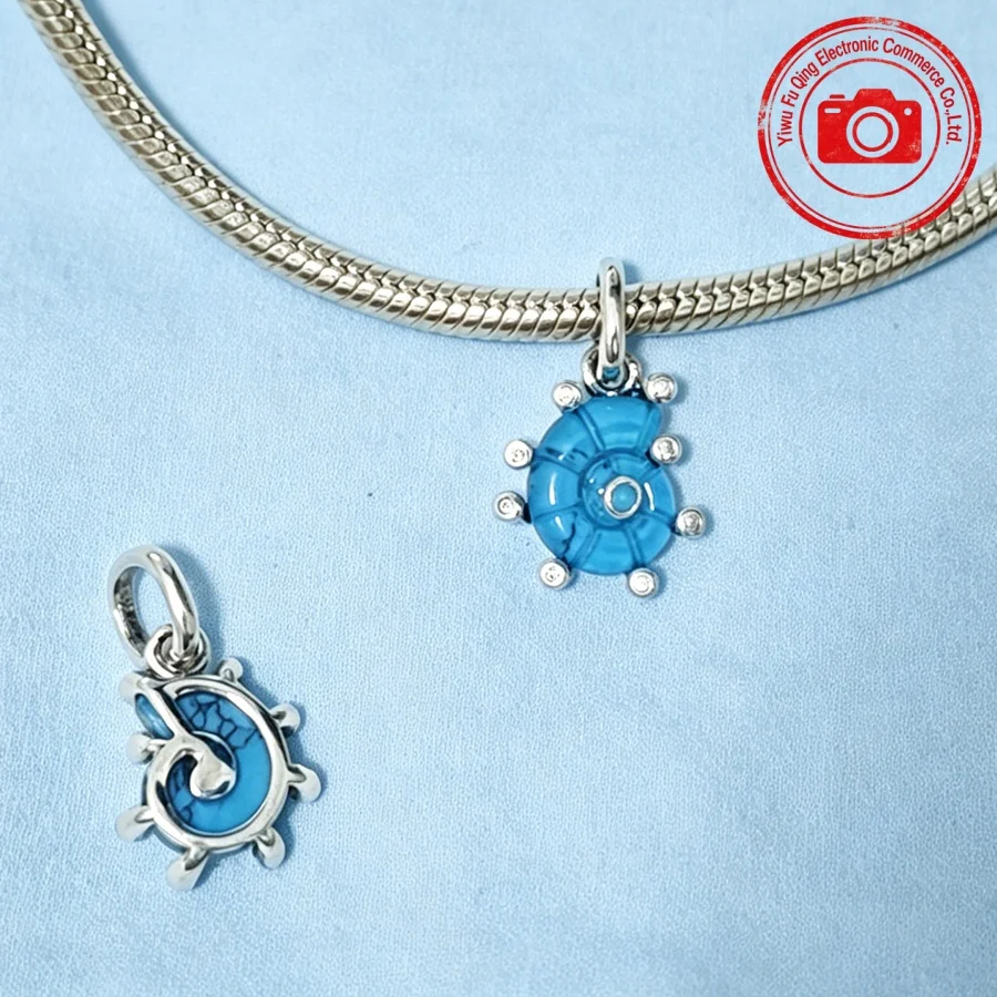 Heißer Verkauf DIY Silber 925 Schmuck Geschenke Blau Murano Glas Delfine Bunte Seestern Meeresschildkröte Charm Perlen passen Original Armband