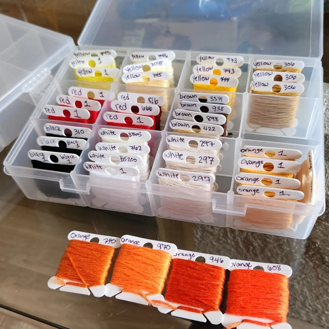 20 قطعة/الوحدة البلاستيك البكر الخياطة الموضوع حامل مُنظِم التطريز الخيط بطاقة التخزين Craft بها بنفسك الحرفية عبر غرزة الخياطة اكسسوارات