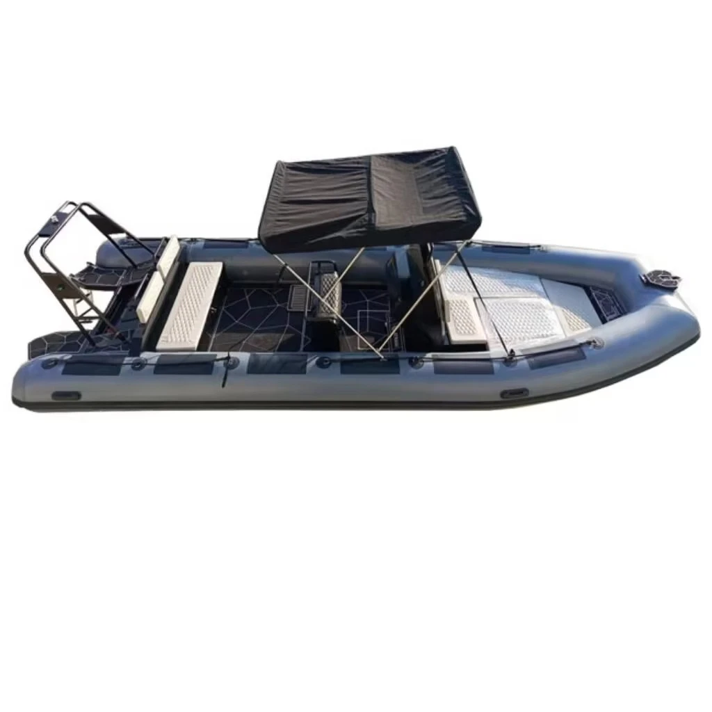 Barcos infláveis de alumínio RHIB 660 ORCA Hypalon do mestre do oceano de alumínio 22ft do esporte