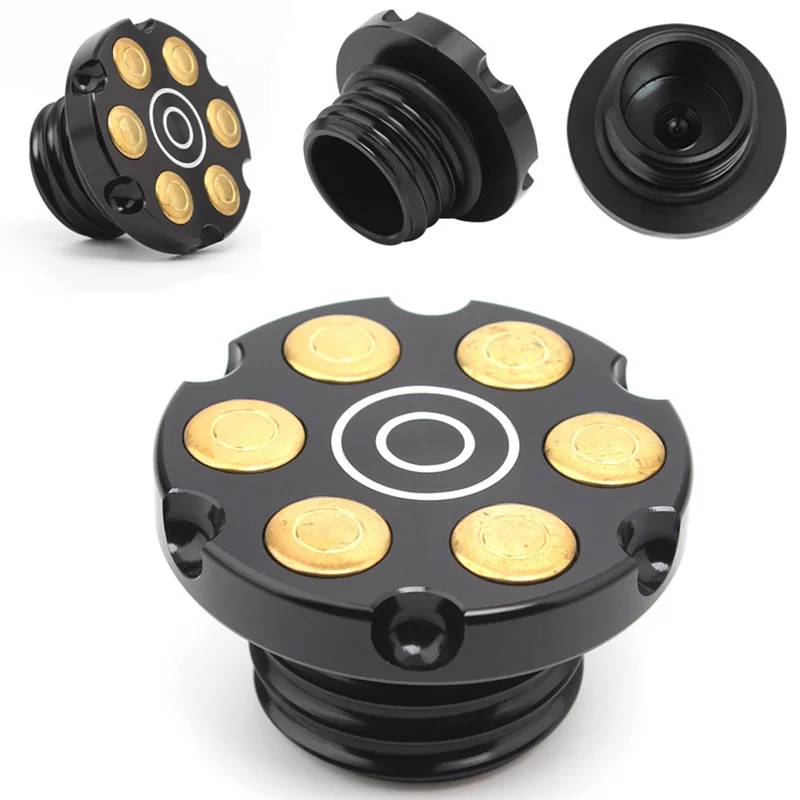 AB56-For Sportster 883 XL1200 X48, High-Quality Motorcycle Fuel Tank Cap And Oil Cap