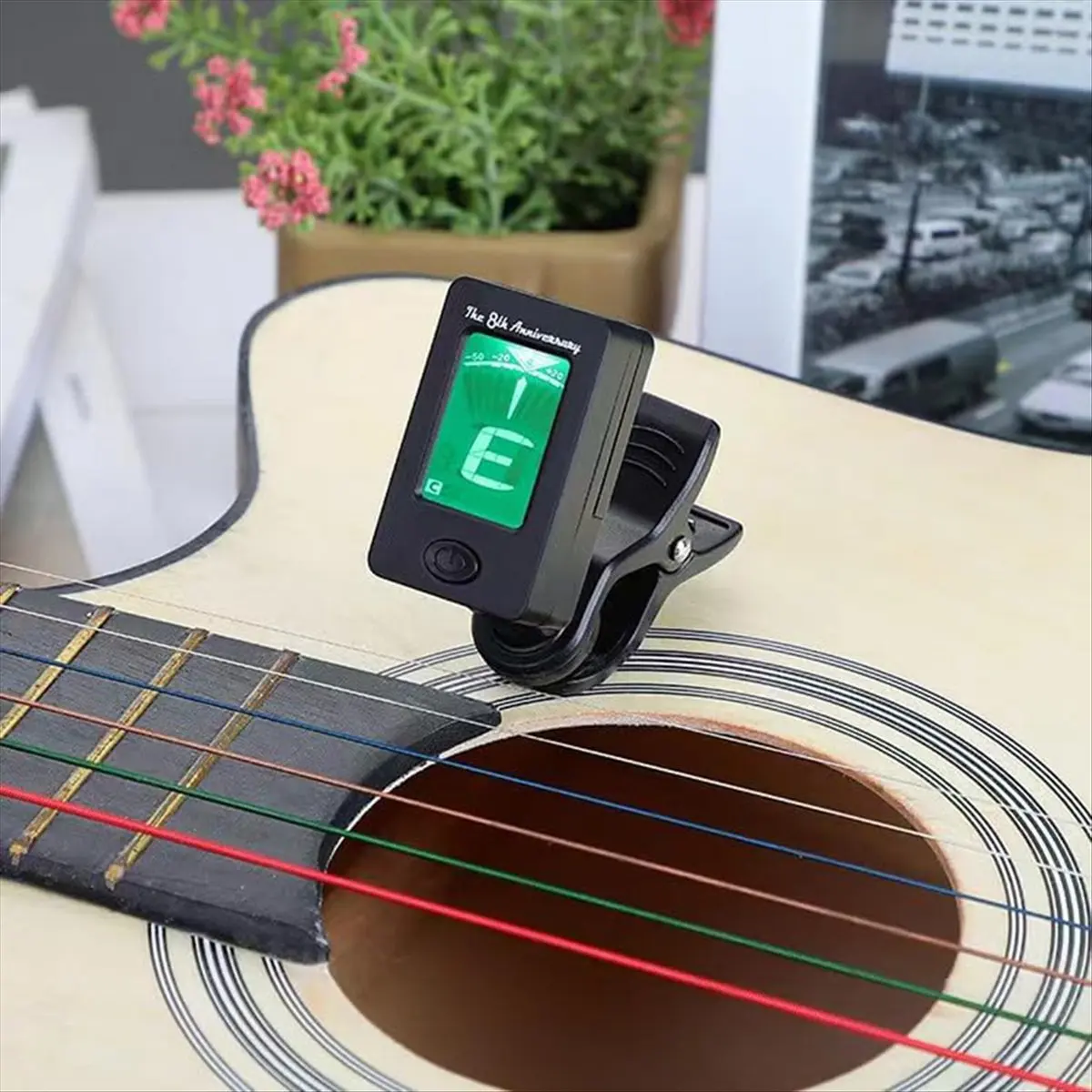 STOCK& 8 PCS Guitar Tuner Clip on Tuner for Ukulele, Guitar, , Mandolin to Improve Tuning Stability