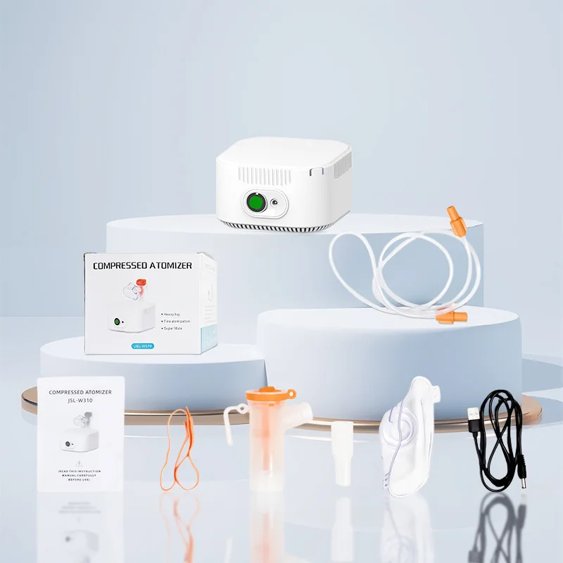 Nebulizador de compresión médico portátil, nebulizador, humidificador, inhalador, nebulizador para la tos y el asma, para adultos y niños