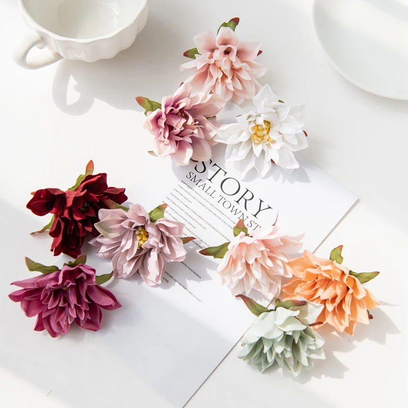 20 Stück künstliche Blumen Großhandel Wand-Seiden-Gerbera-Staubblätter für Heim, Hochzeit, Dekoration, Garten, Scrapbooking, Rosen, Bogen, Kranz – Detail 4