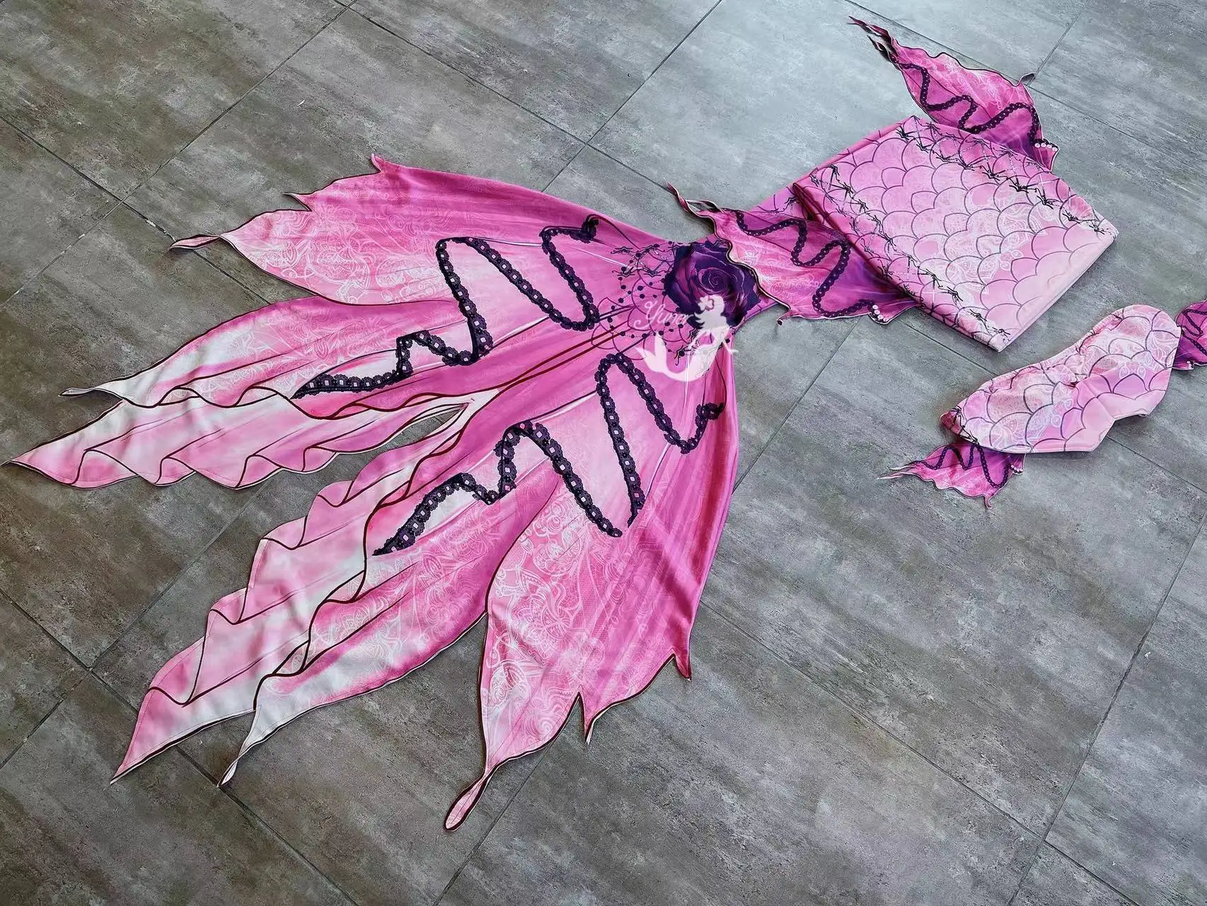 Yuner original sereia cauda de peixe sonhando rosa oceanarium mostrar especial sereia cauda mergulho dia das bruxas