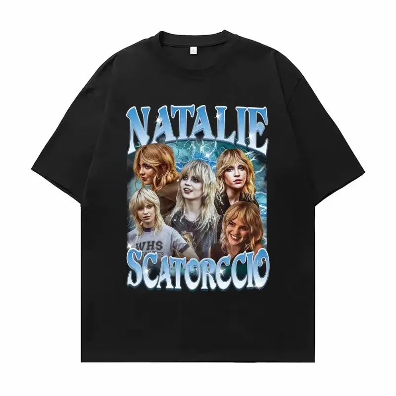 Vintage Limitata Natalie Scatorccio T-shirt grafiche vintage Uomo Donna Abbigliamento Moda Estetica T-shirt Casual Hip Hop T-shirt