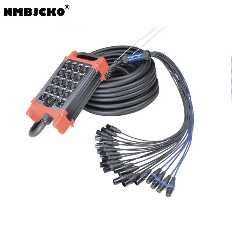 NMBJCKO 50M 20 Channe Multicore cables with 3 Pin XLR male to female socket extended audio snake cable