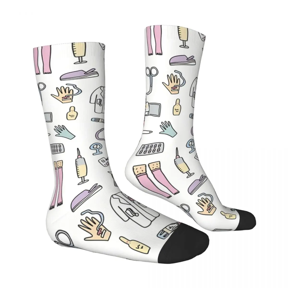 Nurse Tools Doctor Nurse Socks Male Mens Women Winter Stockings Hip Hop