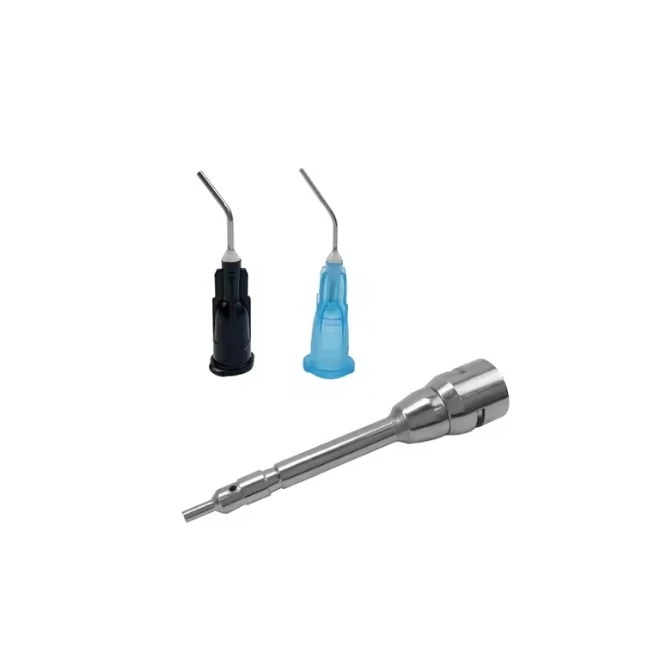 Dental Transfer head 3-Way Triple Syringe Triple Syringe with Irrigation Bent Needle Head Tips Stropko Kerr Style