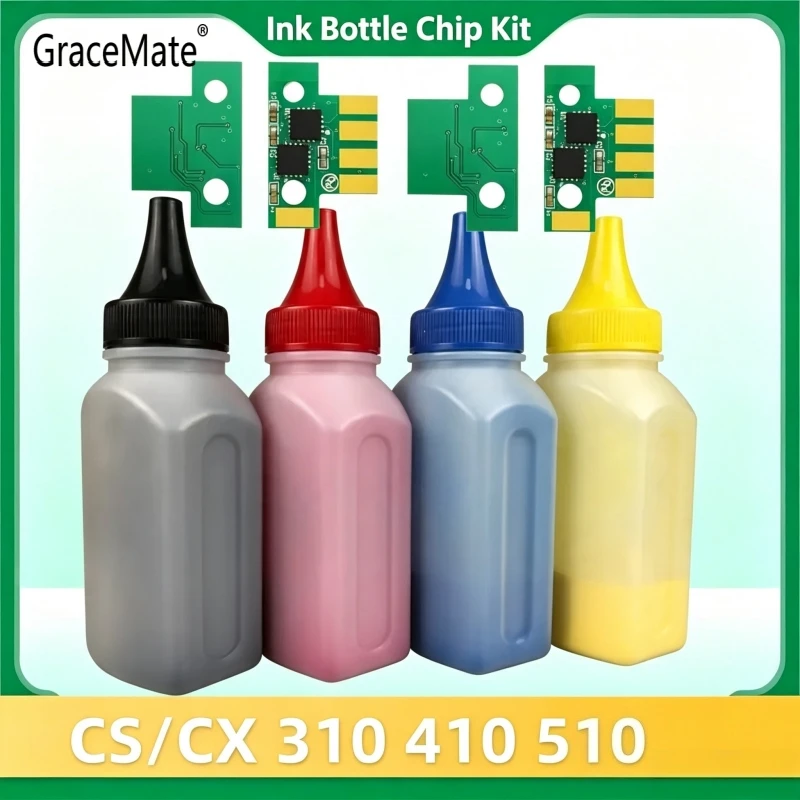 Class A CS310 Color Refill Toner Powder Compatible for Lexmark CX310 CX410 CX510 Series Color Laser Printer Toner Refill