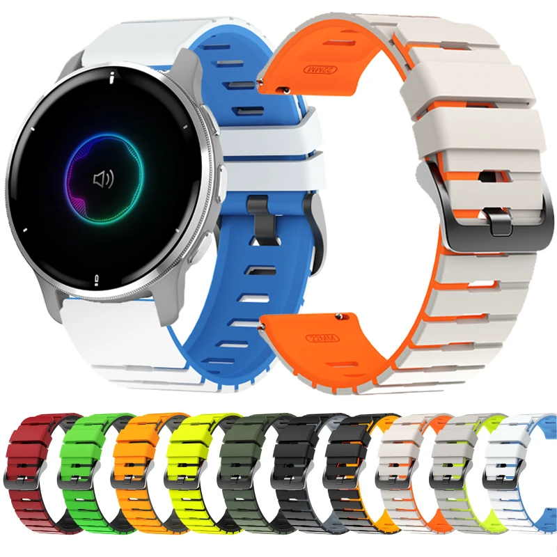 20mm 22mm Silikonarmband für Garmin Vivoactive 3 4 Uhrenarmband Venu 2 SQ Forerunner 645 Armband Garmin Forerunner 245