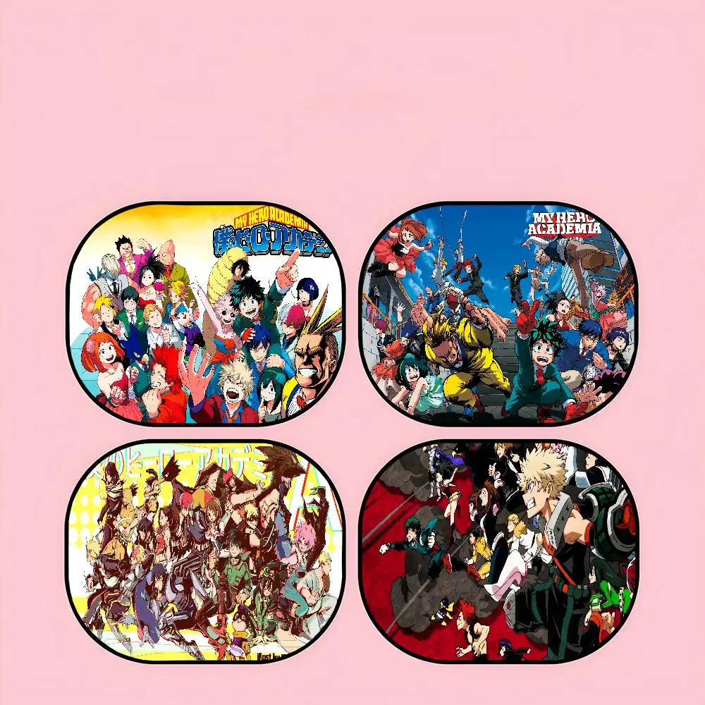

ANIME M-My Hero Academia автомобильный солнцезащитный козырек с защитой от УФ-лучей, электростатический адсорбционный солнцезащитный козырек на окно, универсальная автомобильная занавеска