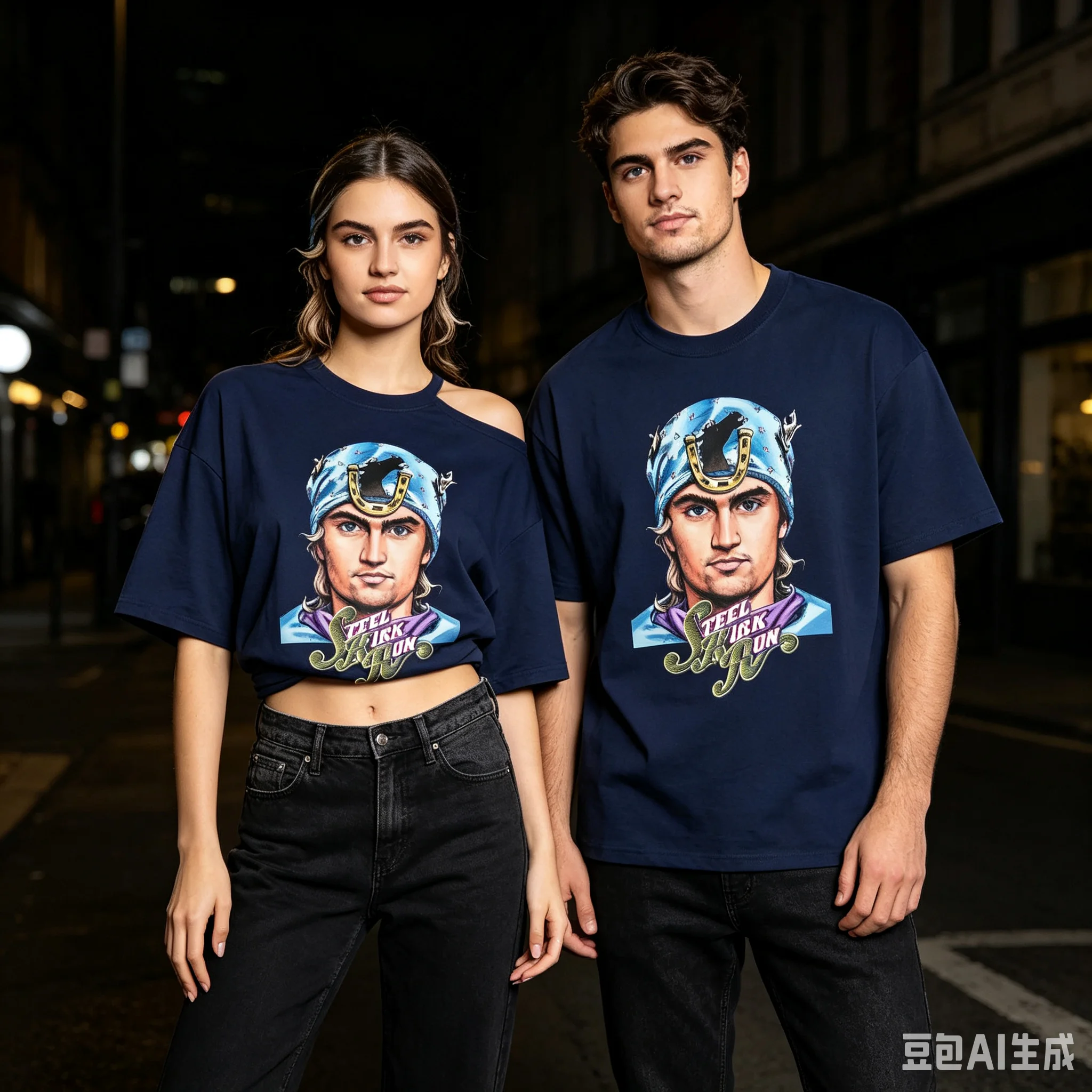 Anime Jojo 7 Steel Ball Run Charlie Kirk & Gyro Zeppeli Graphic Cotton Unisex Shirt 2026 Summer New Y2k Short Sleeve T Shirt