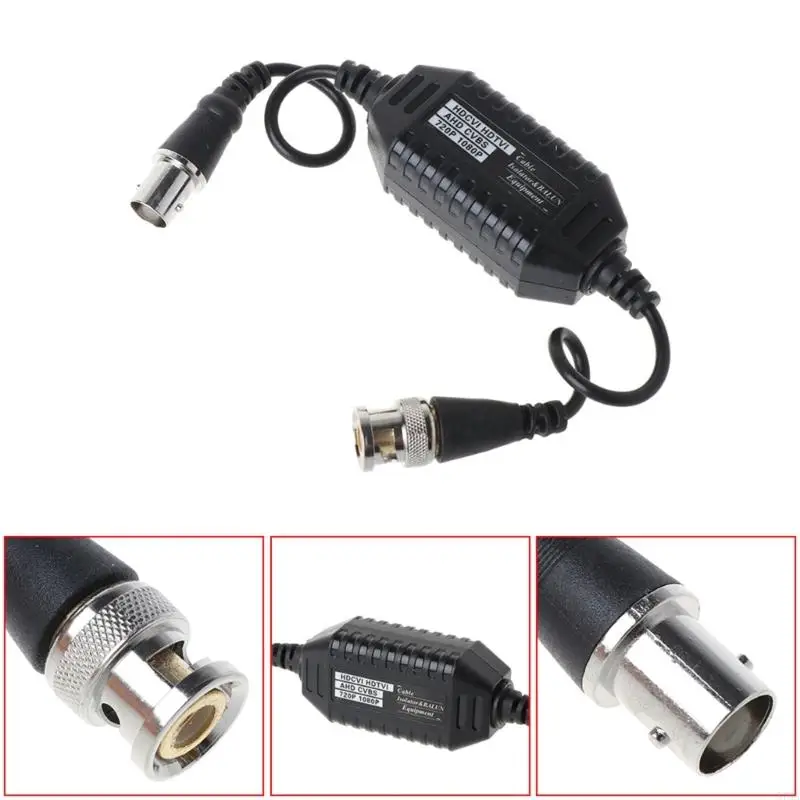 573A MINI CABLE BNC Male to Female Video Ground Loop Tarleator قل وداعًا لإشارة الفيديو تشويه تمزيق صورة واضحة
