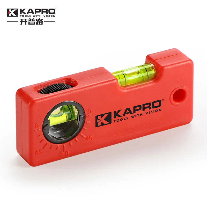 KAPRO 245 Mini-Level 10cm with Angle Finder Vial Level Bubble for Carpentry Construction Interior Design DIY 1PCS