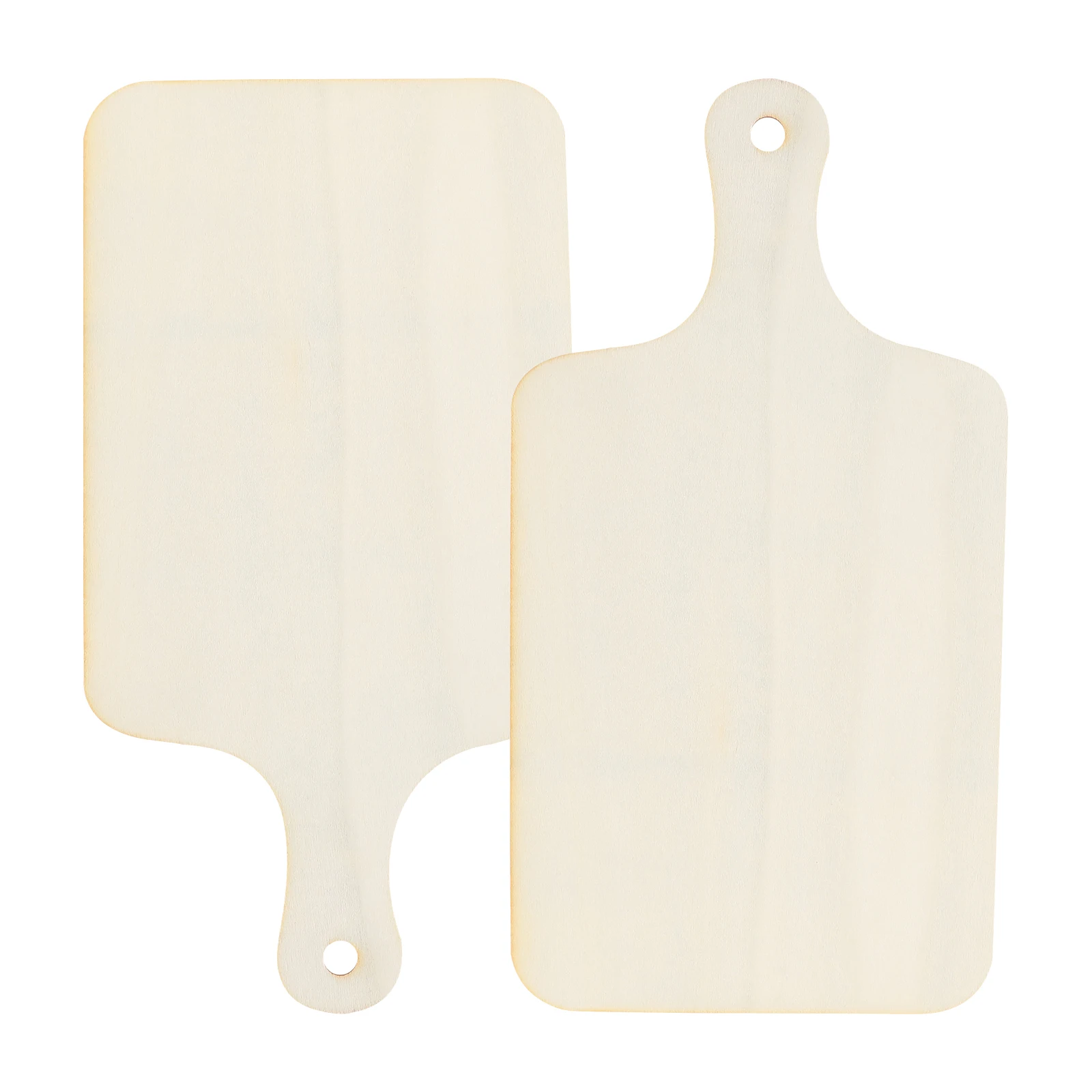 

2Pcs Mini Wooden Cutting Board Breadboard Non Slip Smooth Surface Fruit Tray Kitchen Photo Prop Decoration
