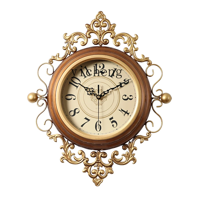 

Zk Retro Affordable Luxury Wall Clock Living Room Home Bedroom Wall Decoration Clock Mute