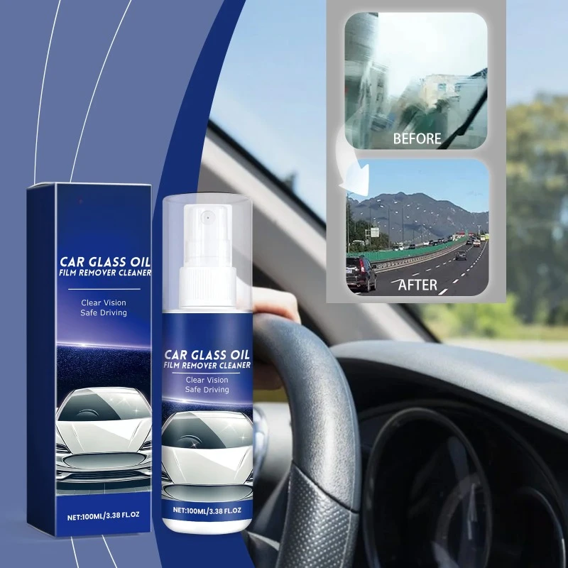 

100ML Car Glass Polishing Degreaser Oil Film Cleaning and Polishing Bathroom Windowwindshield Car Wash New