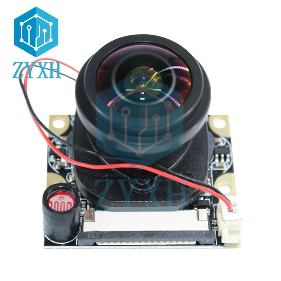 1080P OV5647 5MP Camera Module Automatic IR-Cut Switching Day/Night Vision 175 Degree View Security Came For Raspberry Pi 4/3B+