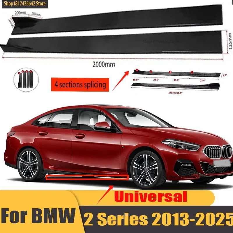 

Universal 2.2m Side Skirts Extension Rocker Splitters Diffuser Winglet Wings For BMW BMW 1 2 3 5 7 Series F16 M40i M440i G02 G31