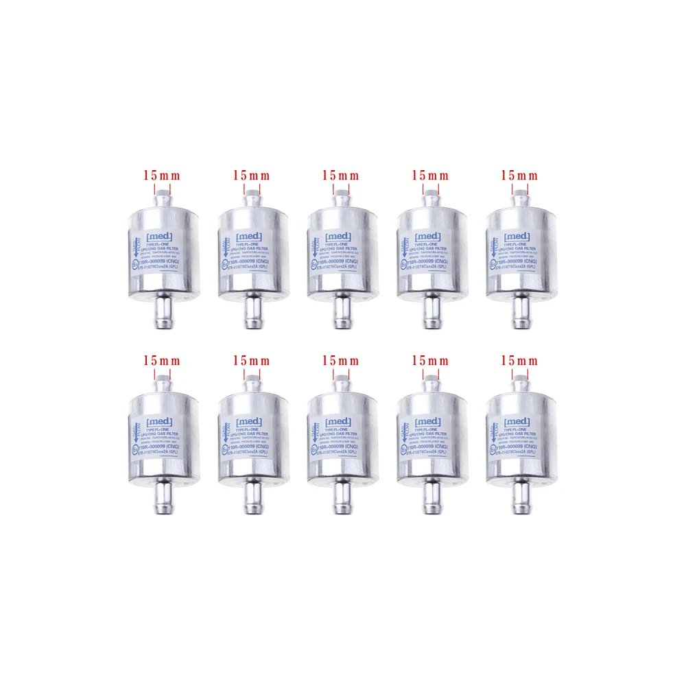 Imported Quality 10 Pcs LPG CNG Gas Filter For Gas Car 15mm High Quality