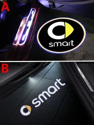 2pcs Car Led Door Welcome Lamp Projector Laser Decoration Ghost Shadow Light For smart Fortwo Forfour 453 451 450 Accessories