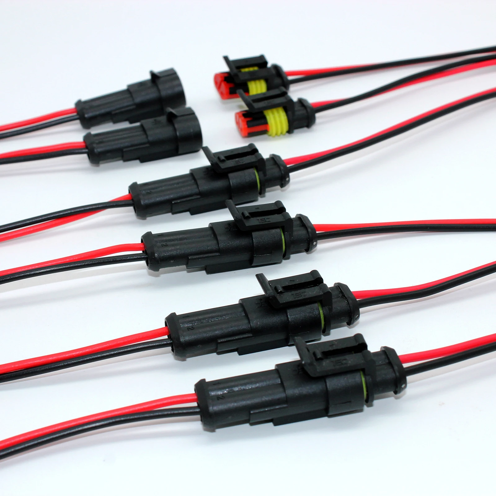 

20x (20pcs) Waterproof 2 Pin Wire Connectors - 20 AWG Automotive Connector Kit for Car, Truck, Motorcycle & Marine Boat
