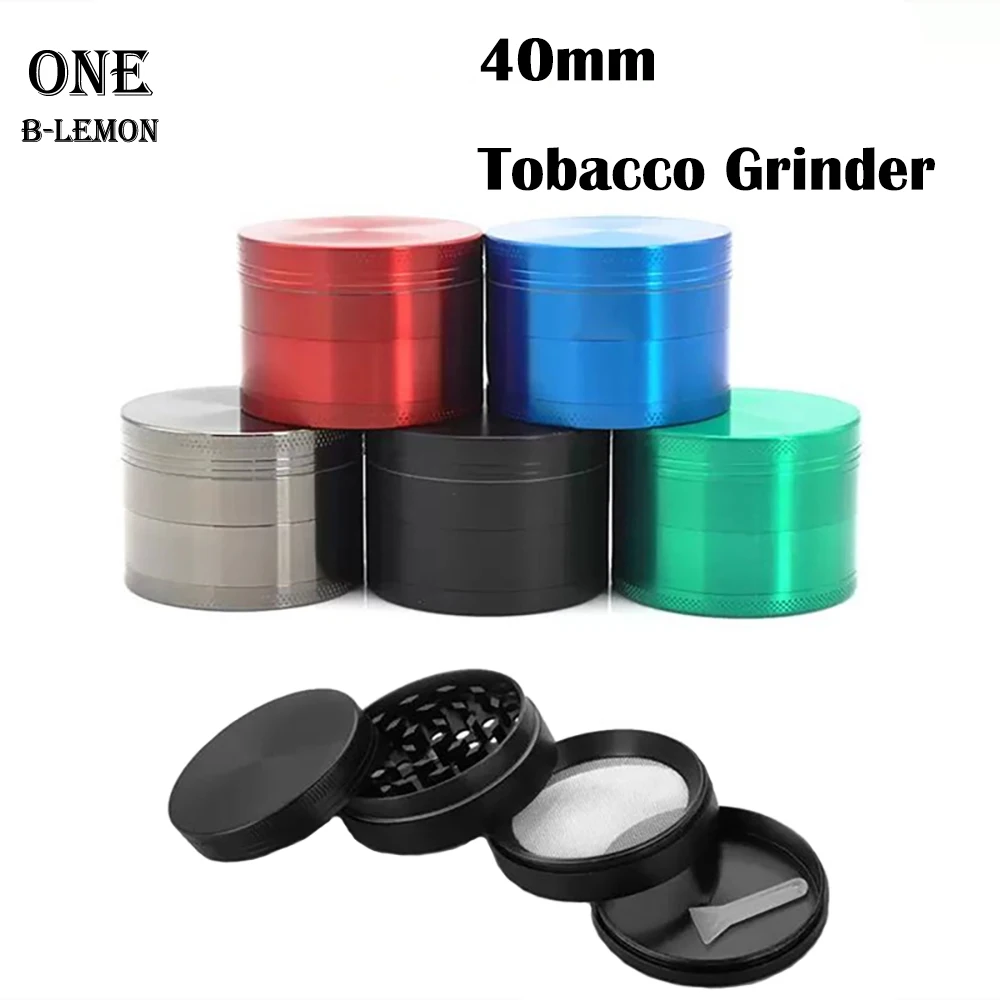 40mm Mini Zina Alloy Herb Grinder Durable Herb-medicine Mills Spice Kibbler Smoking Accessories for Smoker Holiday Gifts