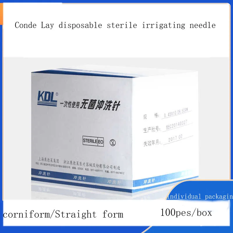 

Conde Lai disposable sterile needle ophthalmic lacrimal passage irrigation needle Straight Angle dental eye irrigation needle